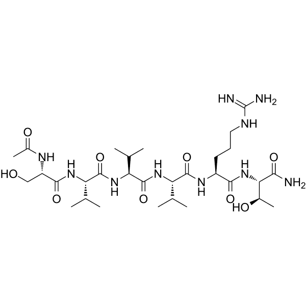 Ac-SVVVRT-NH2 Structure