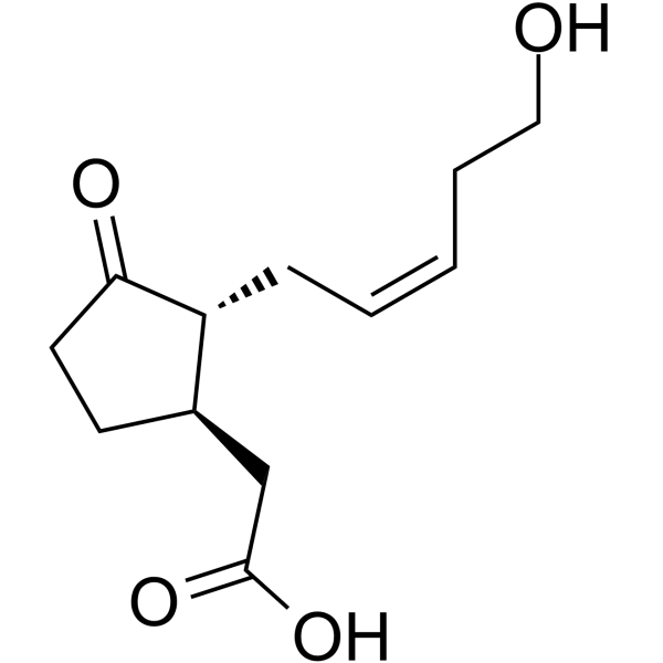 12-Hydroxyjasmonic acid Structure