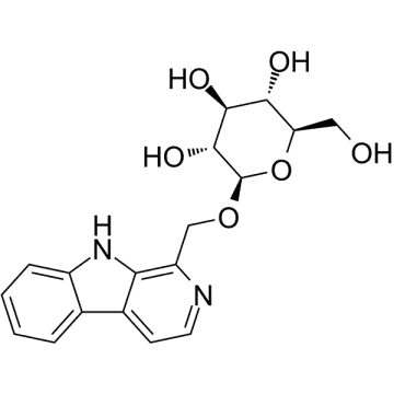 1-Hydroxymethyl-β-carboline glucoside Structure