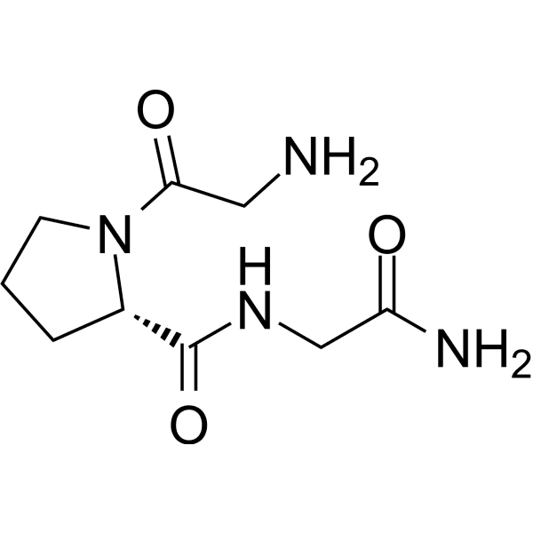 H-Gly-Pro-Gly-NH2 Structure