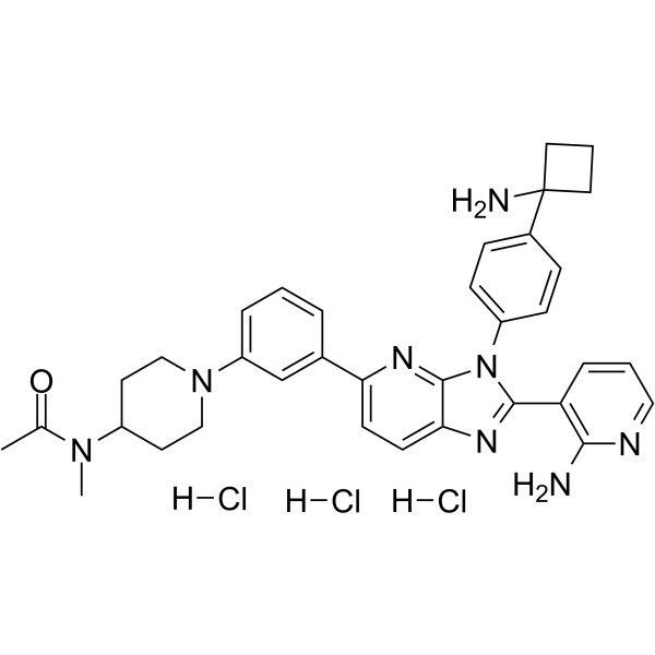 Vevorisertib trihydrochloride Structure