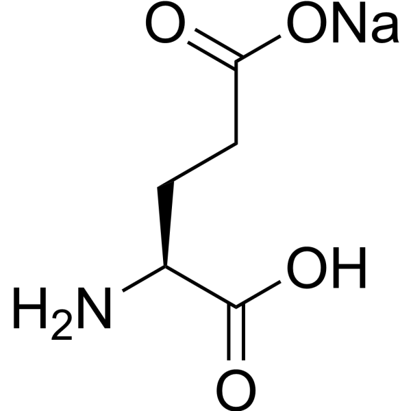 L-Glutamic acid monosodium salt Structure