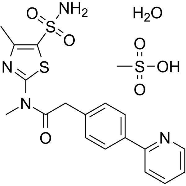 Pritelivir mesylate hydrate Structure