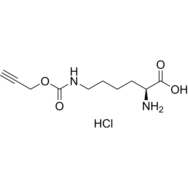 N-ε-propargyloxycarbonyl-L-lysine hydrochloride Structure