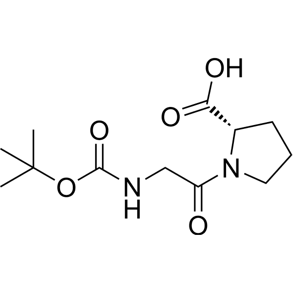 Boc-Gly-Pro-OH Structure