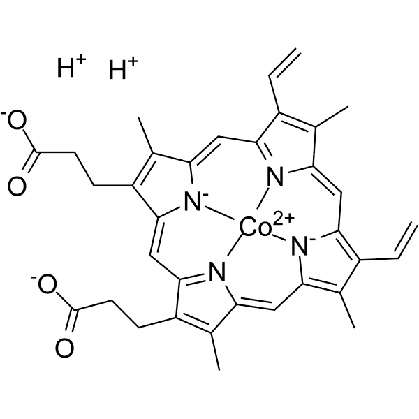 Cobalt protoporphyrin IX Structure