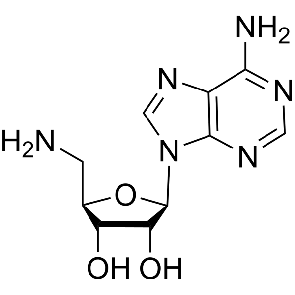 5'-Amino-5'-deoxyadenosine Structure