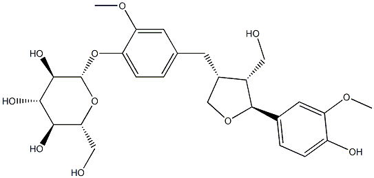 Lariciresinol 4-O-glucoside Structure