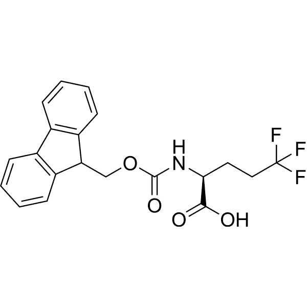 N-Fmoc-5, 5, 5-trifluoro-L-norvaline Structure