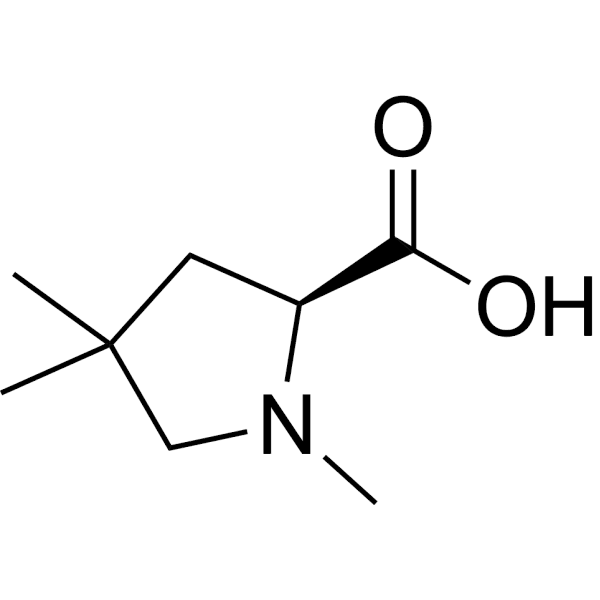 1, 4, 4-Trimethyl-L-proline Structure