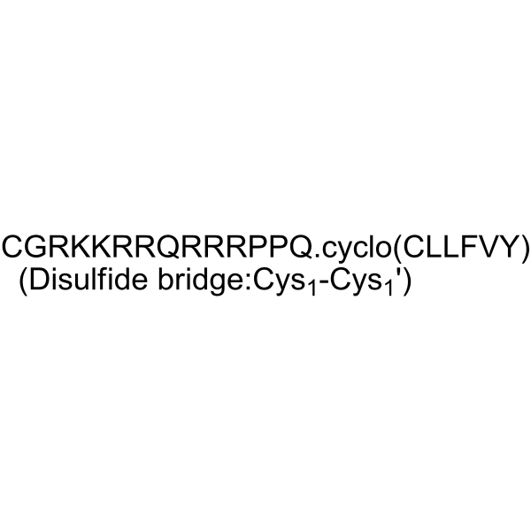 TAT-cyclo-CLLFVY  Structure