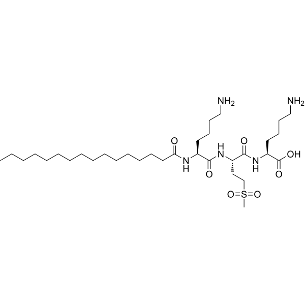 Palmitoyl tripeptide-38 Structure