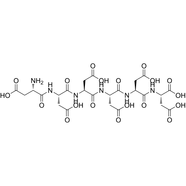 Asp-Asp-Asp-Asp-Asp-Asp Structure