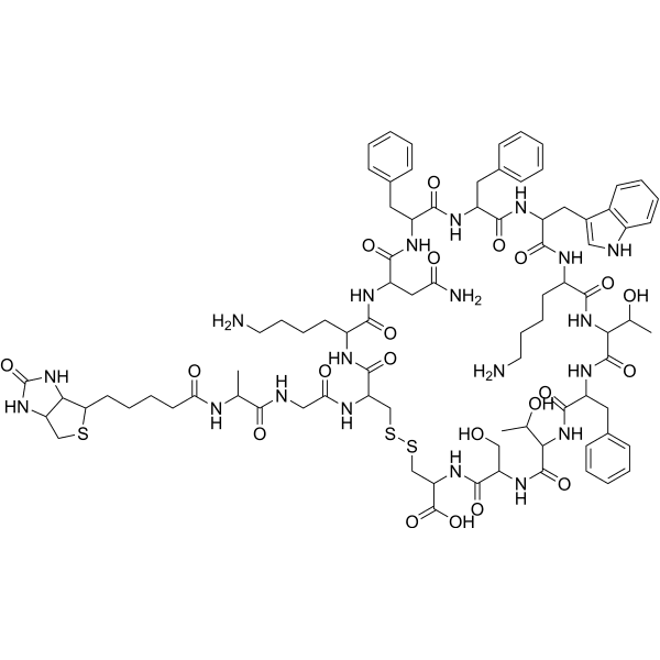 Biotinyl-Somatostatin-14 Structure