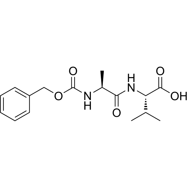 ((Benzyloxy)carbonyl)-L-alanyl-L-valine Structure