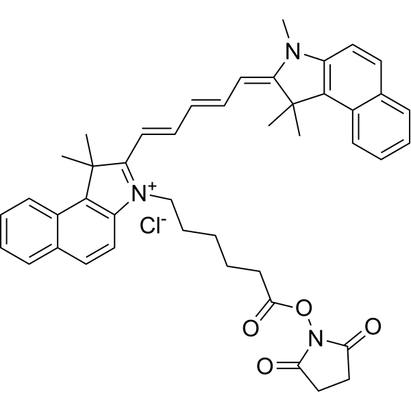 Cyanine5.5 NHS ester chloride  Structure