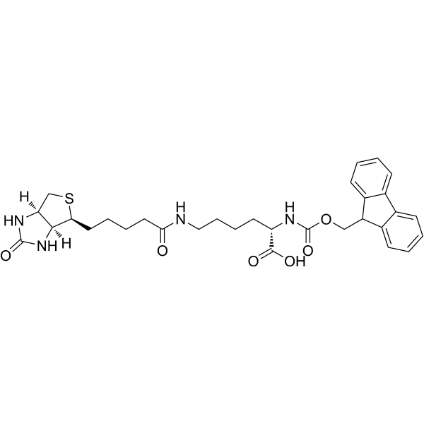 Fmoc-Lys(Biotin)-OH Structure