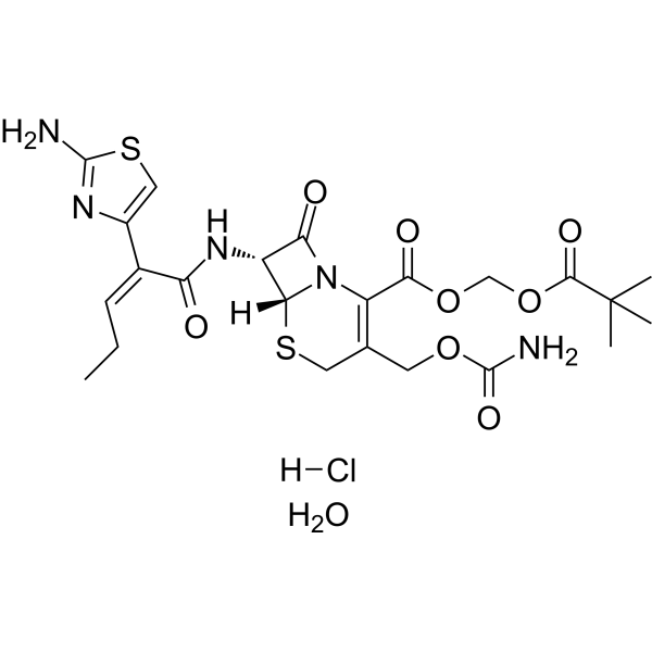 Cefcapene Pivoxil hydrochloride hydrate Structure
