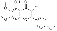 5-Hydroxy-3,6,7,4'-tetramethoxyflavone Structure