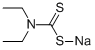 Diethyldithiocarbamate sodium Structure