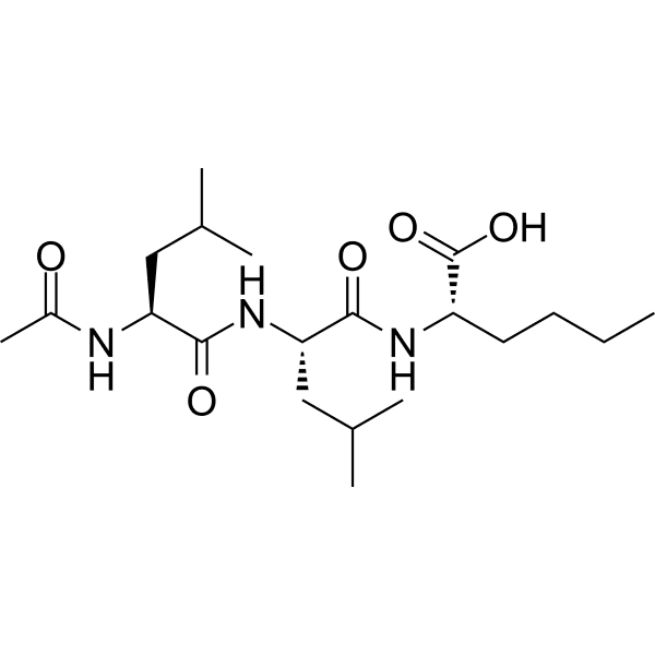 Ac-Leu-Leu-Norleucinol Structure