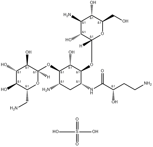 Amikacin Sulfate Salt Structure