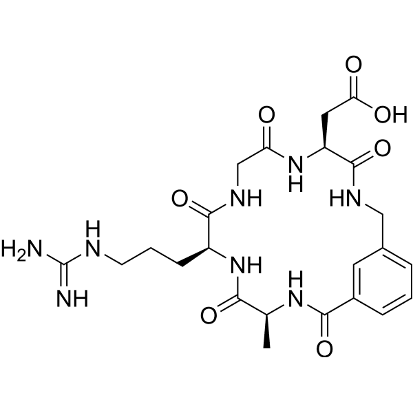 Cyclo(Ala-Arg-Gly-Asp-Mamb) Structure