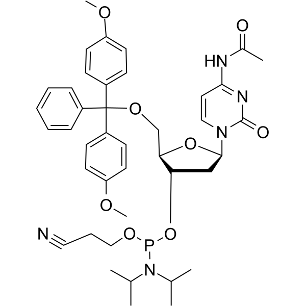 DMT-dC(Ac)-CE Structure