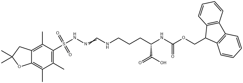 Fmoc-Arg(Pbf)-OH Structure