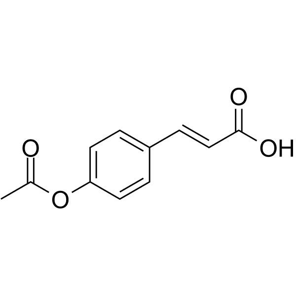 4-Acetoxycinnamic acid Structure