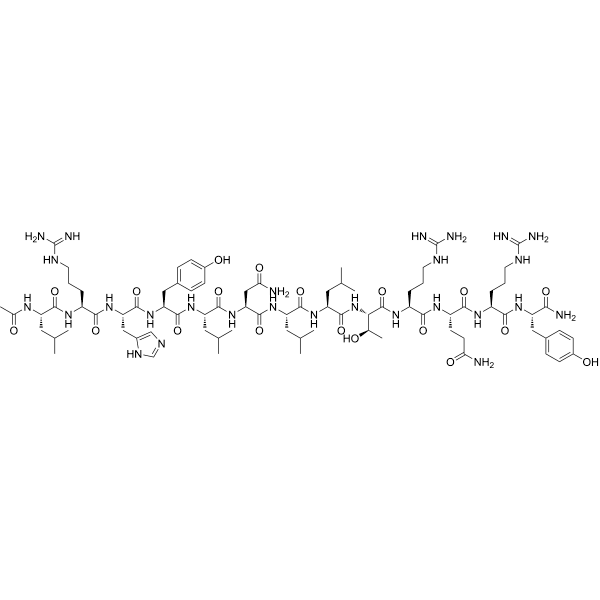 N-Acetyl [Leu28, Leu31] neuropeptide Y (24–36) Structure