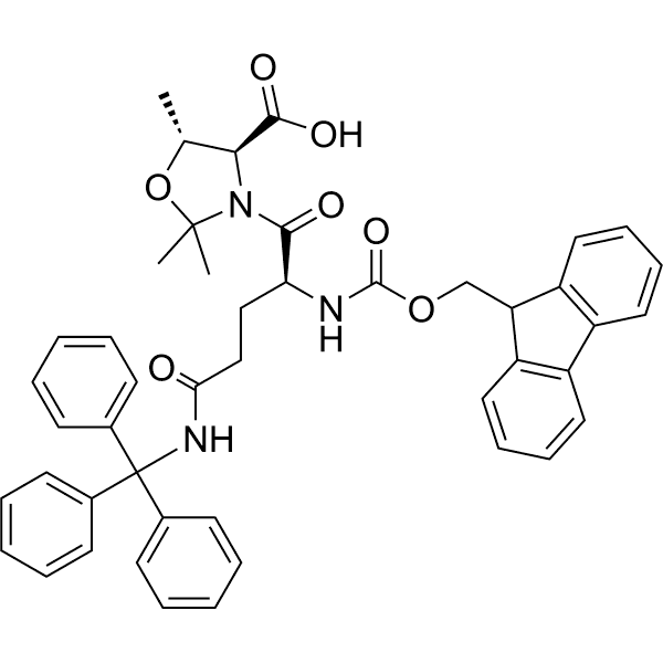 Fmoc-Gln(Trt)-Thr(psi(Me, Me)pro)-OH Structure