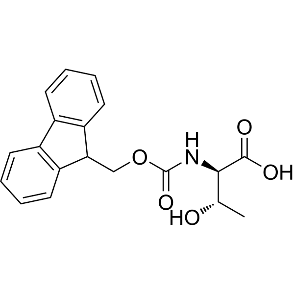 (((9H-Fluoren-9-yl)methoxy)carbonyl)-D-threonine Structure