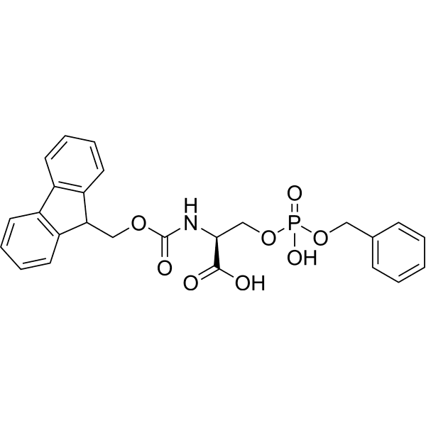 Fmoc-Ser(HPO3Bzl)-OH Structure