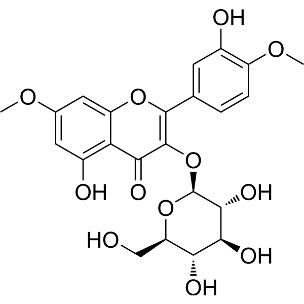 Ombuin 3-glucoside Structure