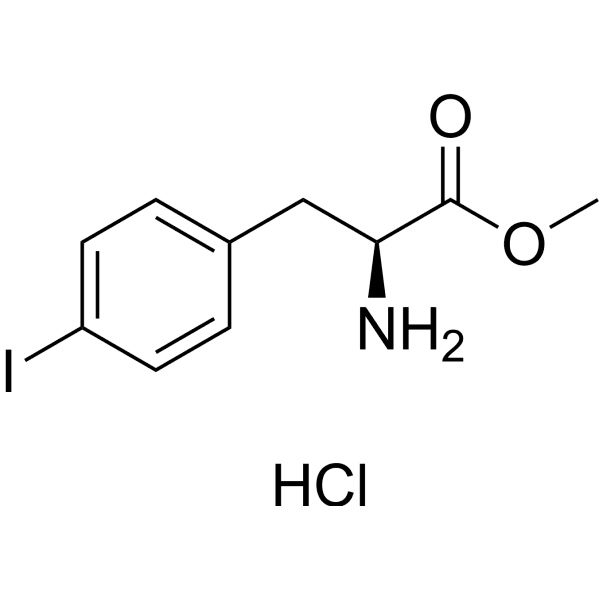 Methyl 4-iodo-L-phenylalaninate hydrochloride Structure