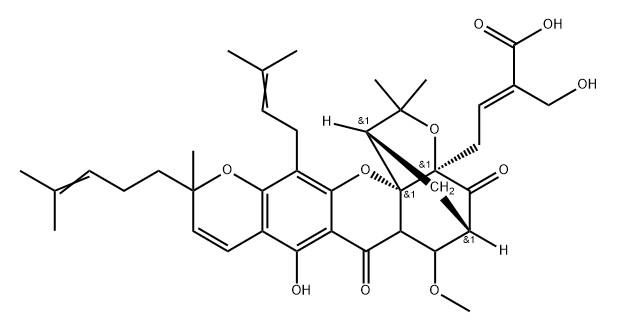 Gambogic acid A Structure