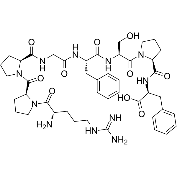 [Des-Arg9]-Bradykinin Structure