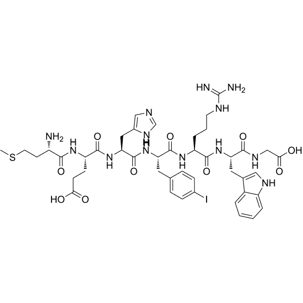 (p-Iodo-Phe7)-ACTH (4-10) Structure