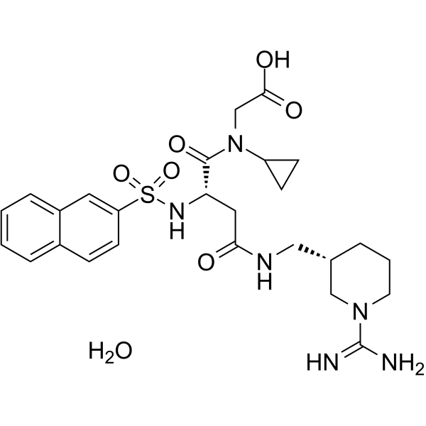 Napsagatran hydrate Structure