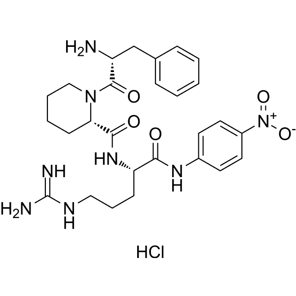 H-D-Phe-Pip-Arg-pNA hydrochloride Structure