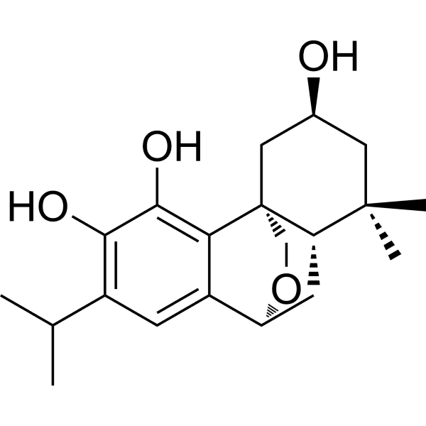 2,11,12-Trihydroxy-7,20-epoxy-8,11,13-abietatriene Structure
