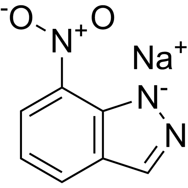 7-Nitroindazole sodium  Structure