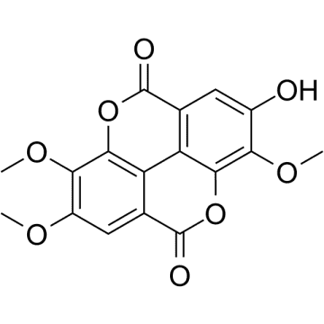 2,3,8-Tri-O-methylellagic acid Structure