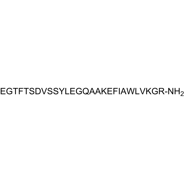 GLP-1(9-36)amide Structure