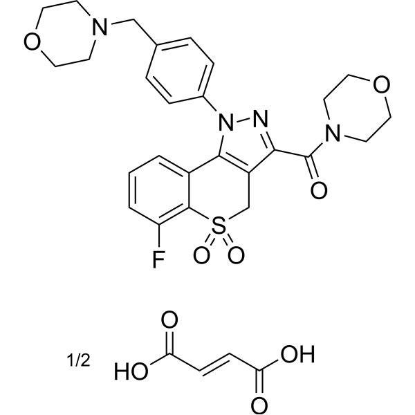 Roginolisib hemifumarate Structure