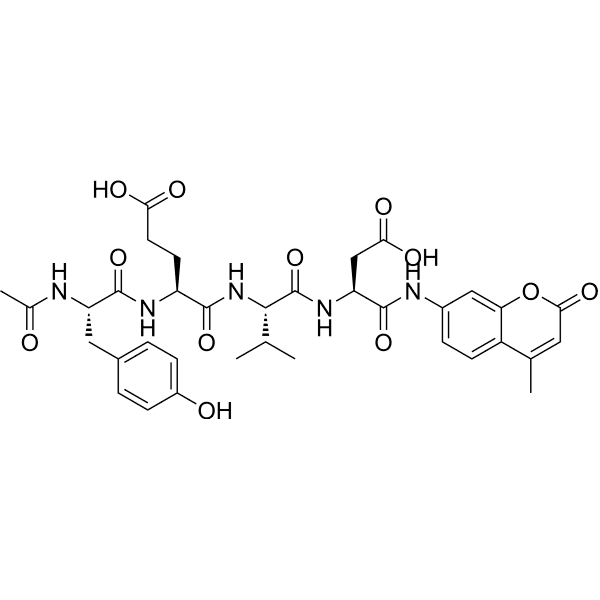 Ac-YEVD-AMC Structure