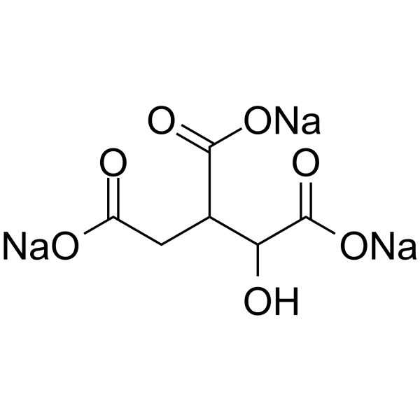 Isocitric acid trisodium salt Structure