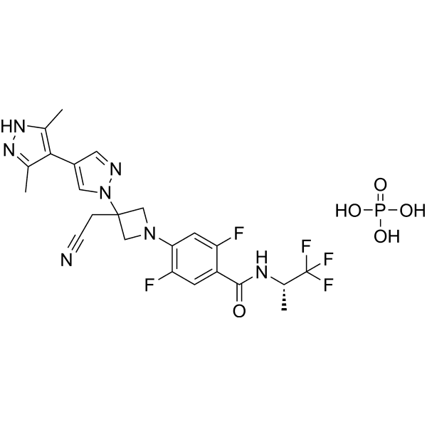 Povorcitinib phosphate Structure