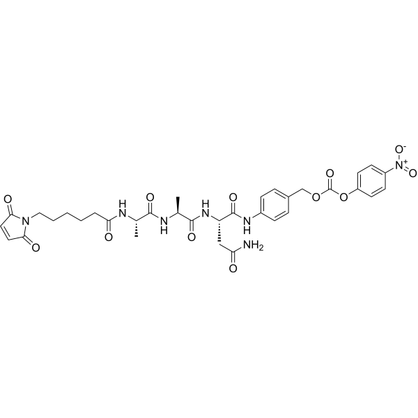 MC-Ala-Ala-Asn-PAB-PNP Structure